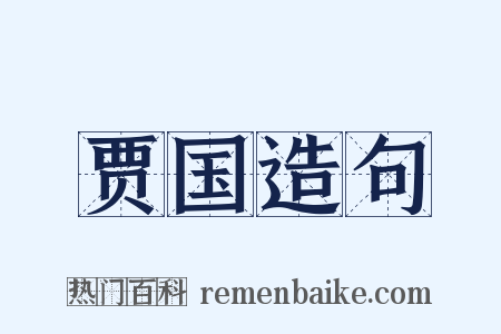 贾国造句是什么意思的图片